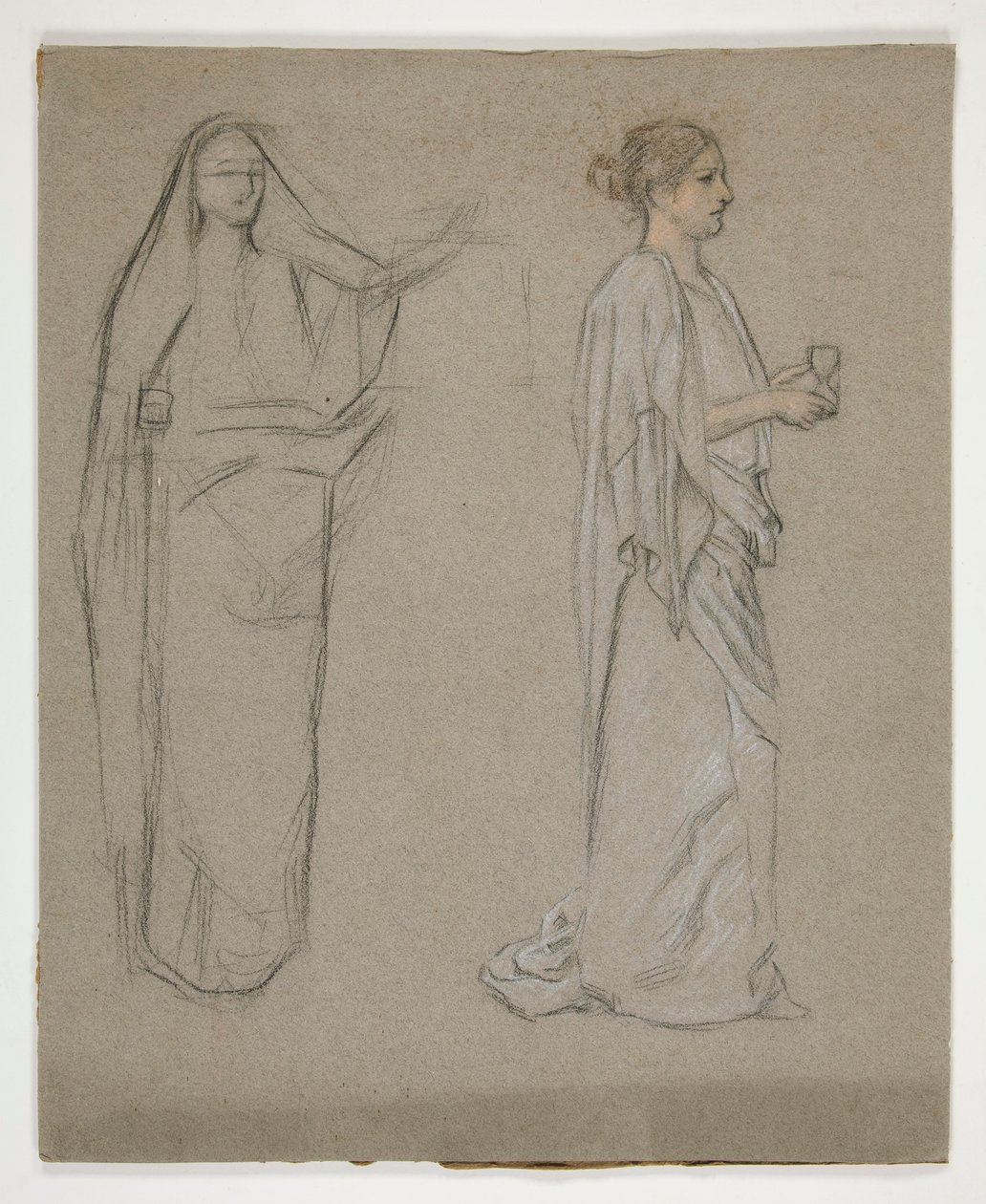 Dwie kobiety: nauka dla autorstwa Edwin Austin Abbey