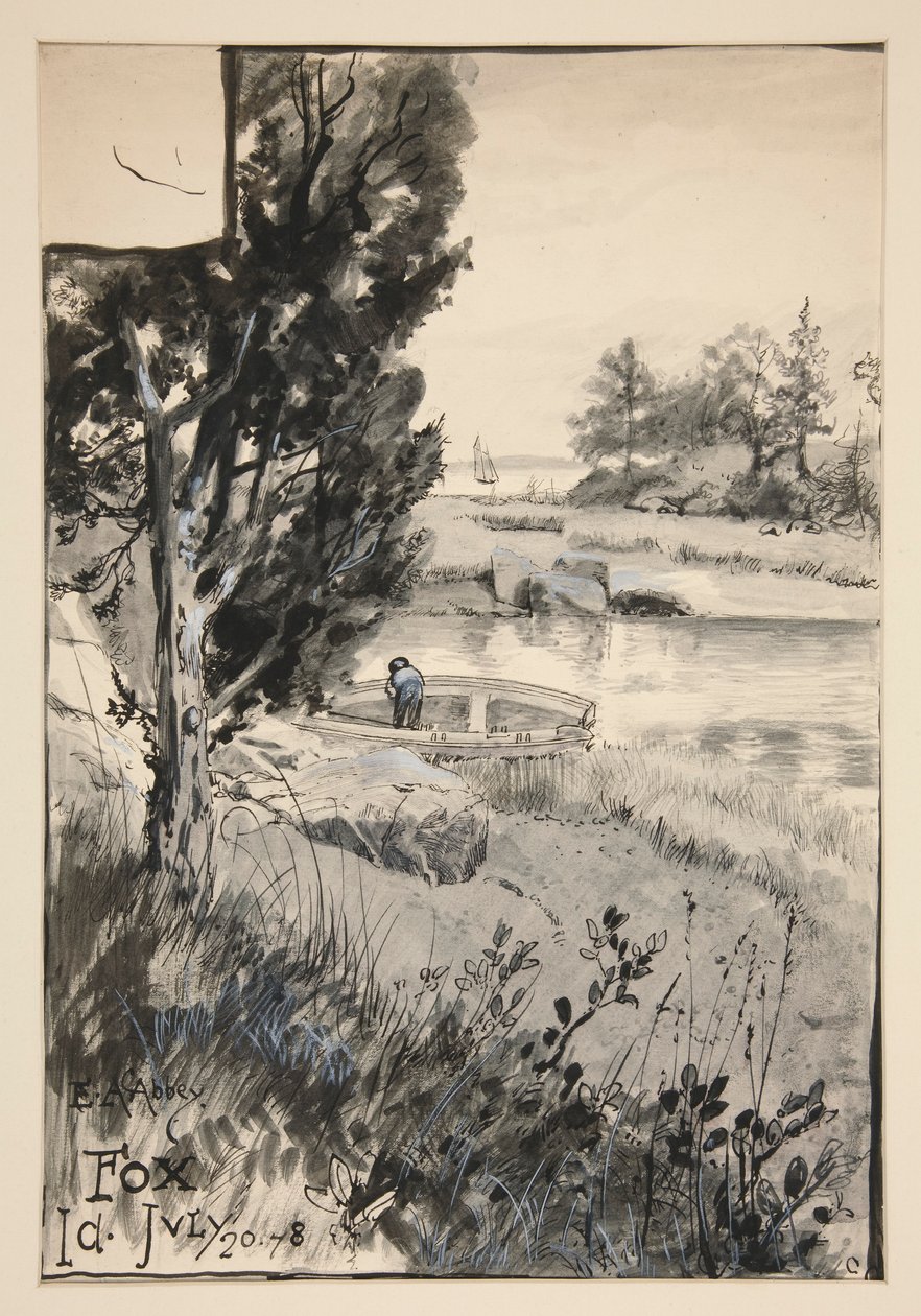 Niezidentyfikowana ilustracja autorstwa Edwin Austin Abbey