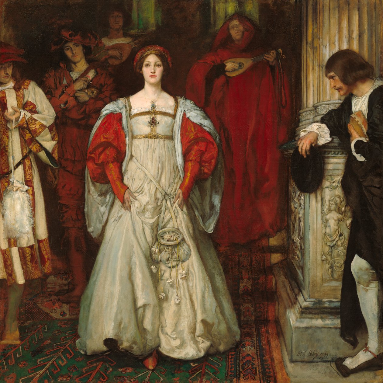 Kim jest Sylwia? Czym ona jest, że wszyscy Swains ją chwalą?, ok. 1896-99 autorstwa Edwin Austin Abbey