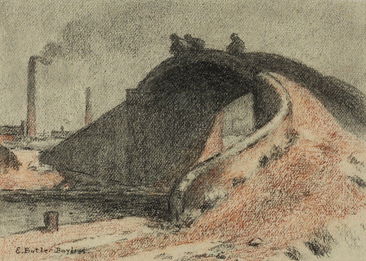 Canal Bridge (pastel na papierze) autorstwa Edwin Butler Bayliss