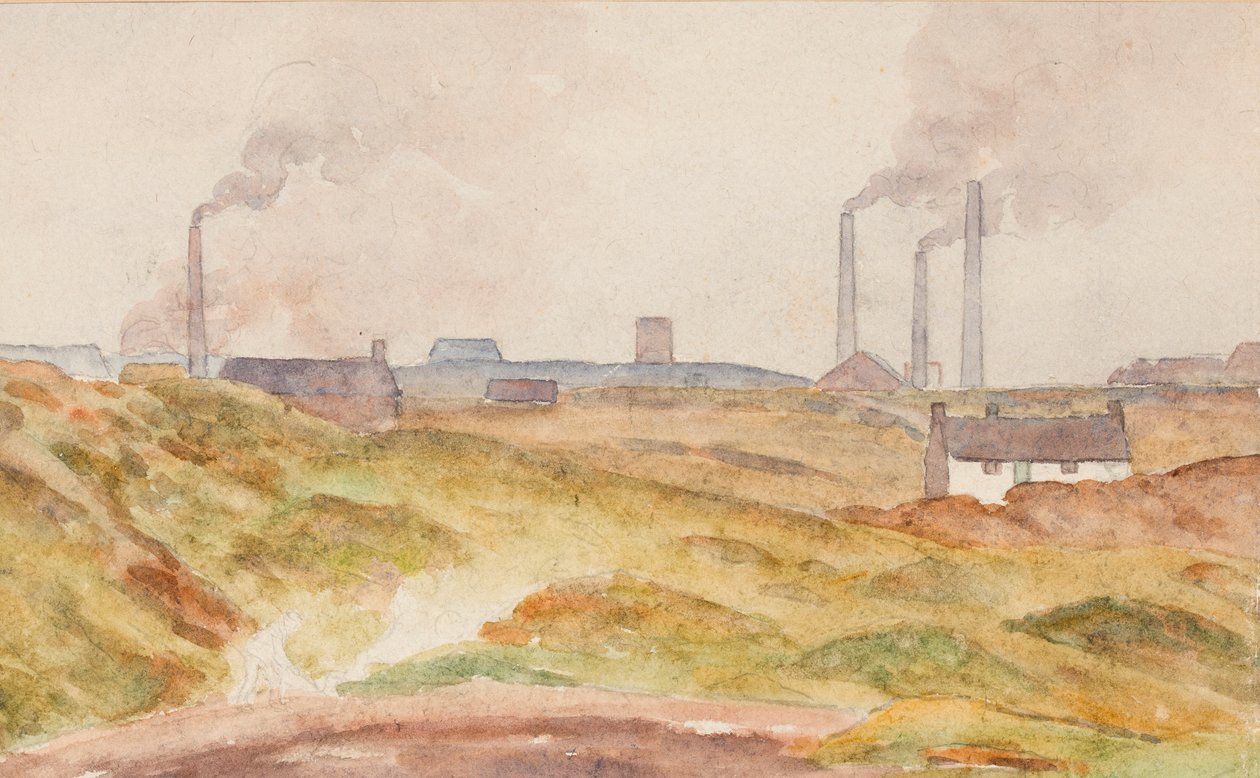 Domek pod Kopcem (akwarela na papierze) autorstwa Edwin Butler Bayliss