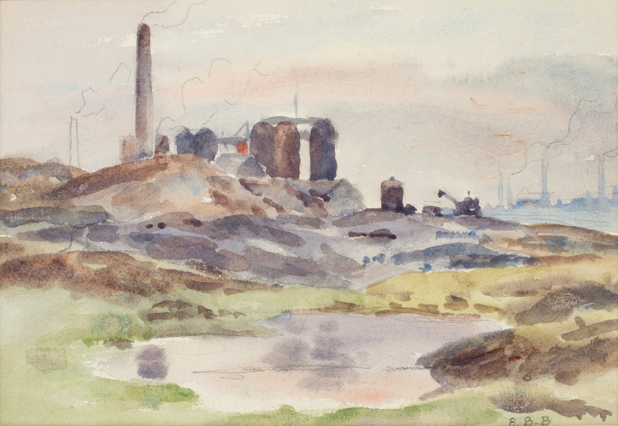 Piece (akwarela z węglem na papierze) autorstwa Edwin Butler Bayliss