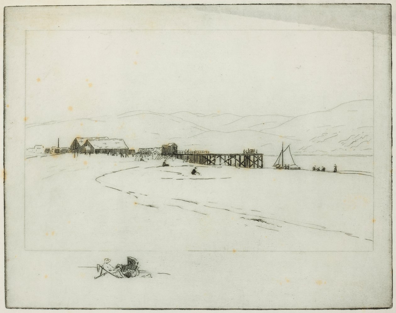 Molo (akwaforta) autorstwa Edwin Butler Bayliss