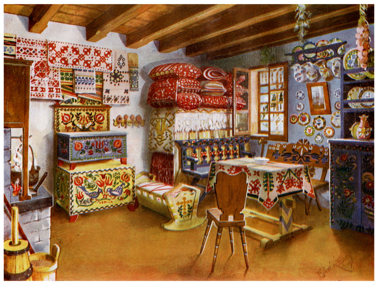 Austro-węgierskie meble chłopskie, 1911-1912. autorstwa Edwin Foley