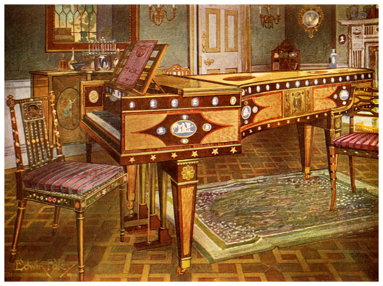Meble dekoracyjne z końca XVIII wieku, 1911-1912. autorstwa Edwin Foley