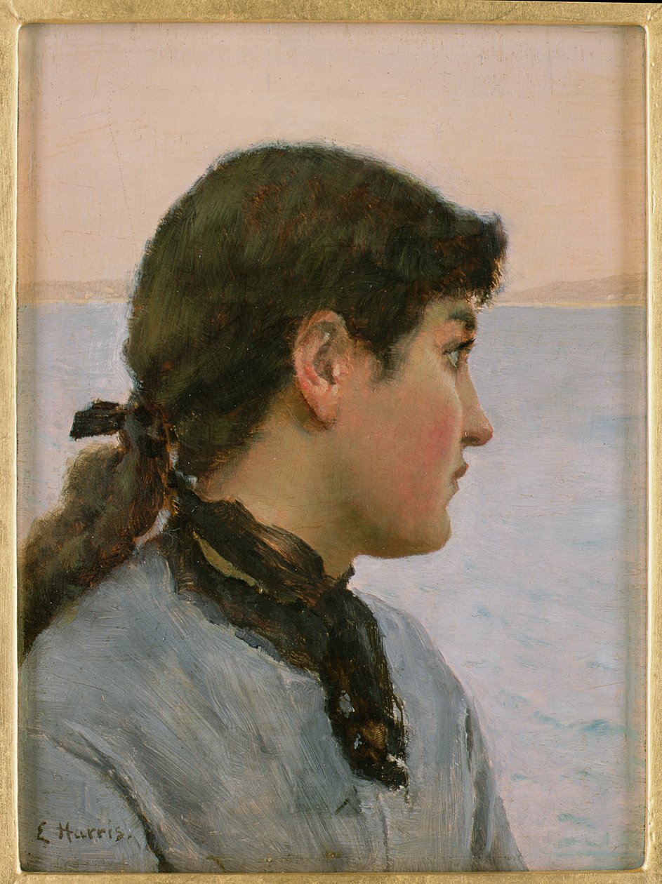 Rybaczka, Newlyn autorstwa Edwin Harris