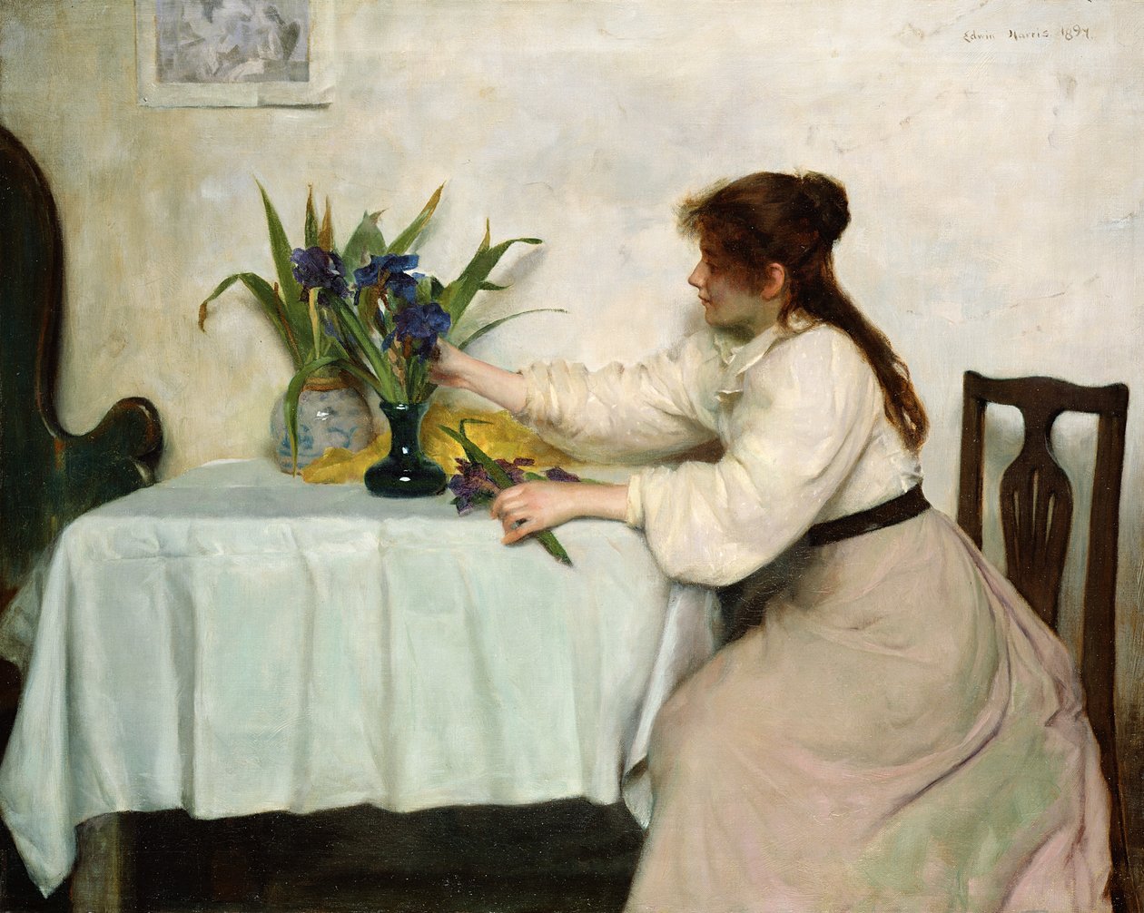 Układanie irysów autorstwa Edwin Harris