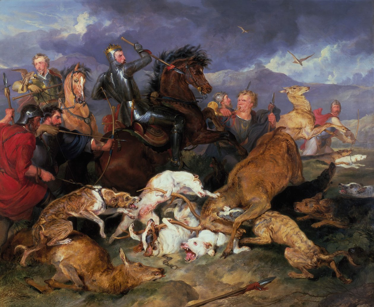 Polowanie na Chevy Chase, 1826. autorstwa Edwin Henry Landseer