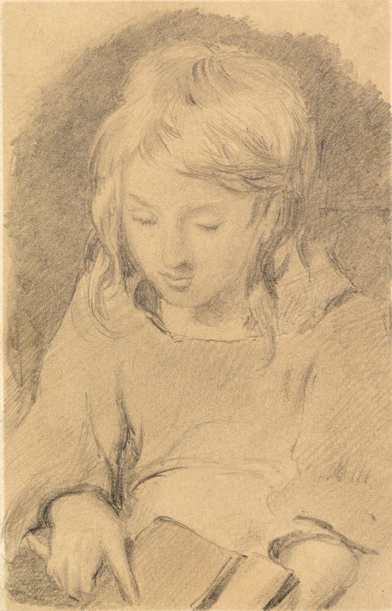 Młoda dziewczyna Carding Wool autorstwa Edwin Landseer