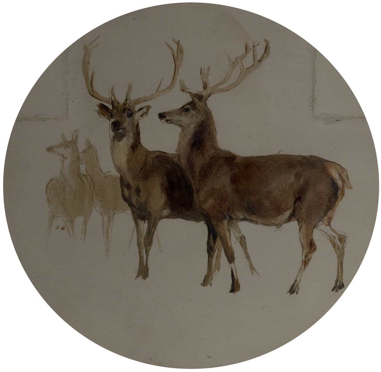 Jeleń w krajobrazie (Studia jelenia) autorstwa Edwin Landseer