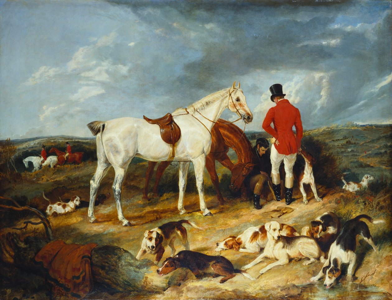 Łowcy i Ogary, 1823 autorstwa Edwin Landseer