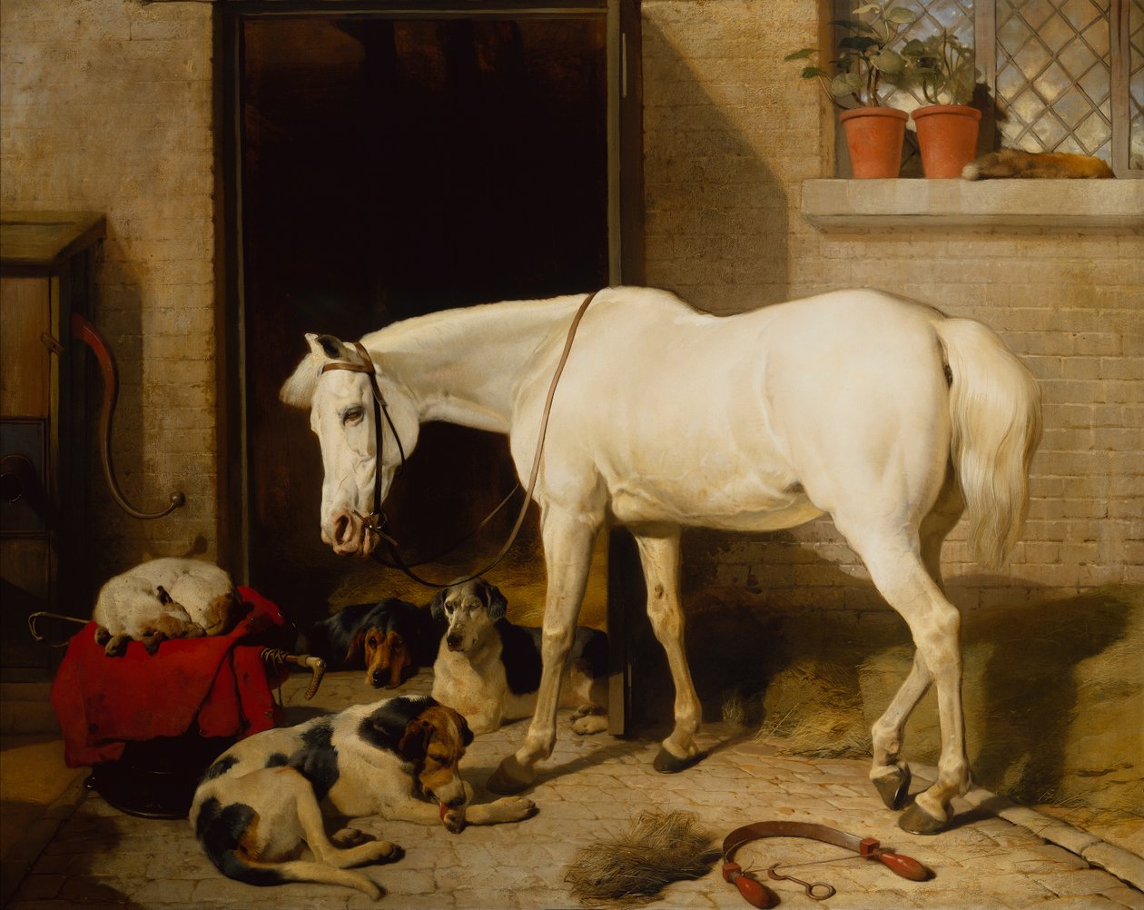 Scarbro, stara okładka (olej na płótnie) autorstwa Edwin Landseer