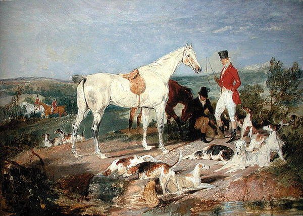Studia dla „Myśliwych i psów gończych” autorstwa Edwin Landseer