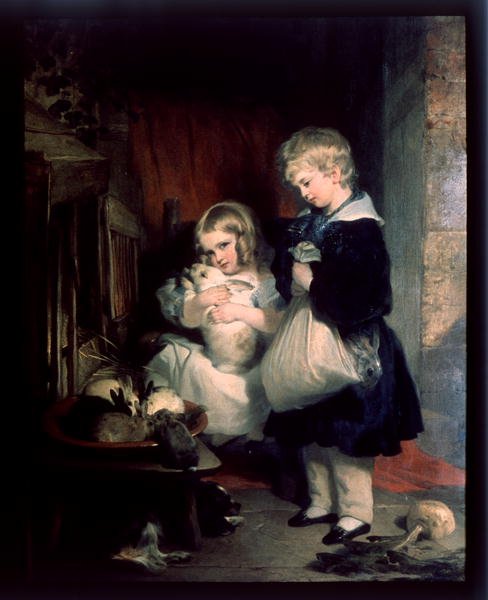 Dzieci Hon. płk Seymour Bathurst (olej na płótnie) autorstwa Edwin Landseer