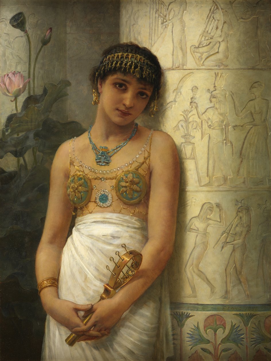 Egipcjanka z sistrum, 1886 autorstwa Edwin Longsden Long