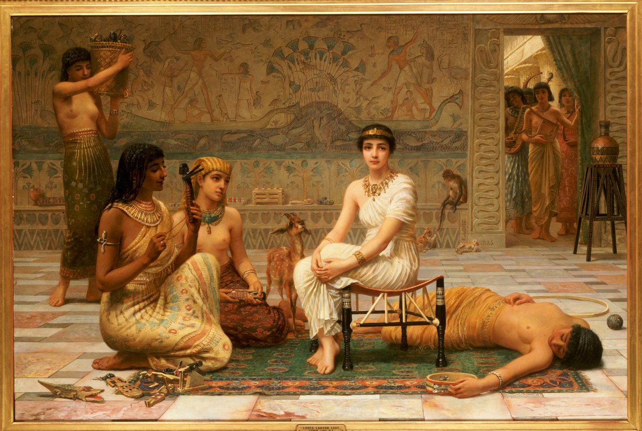 Utracona praca miłości, 1885 autorstwa Edwin Longsden Long