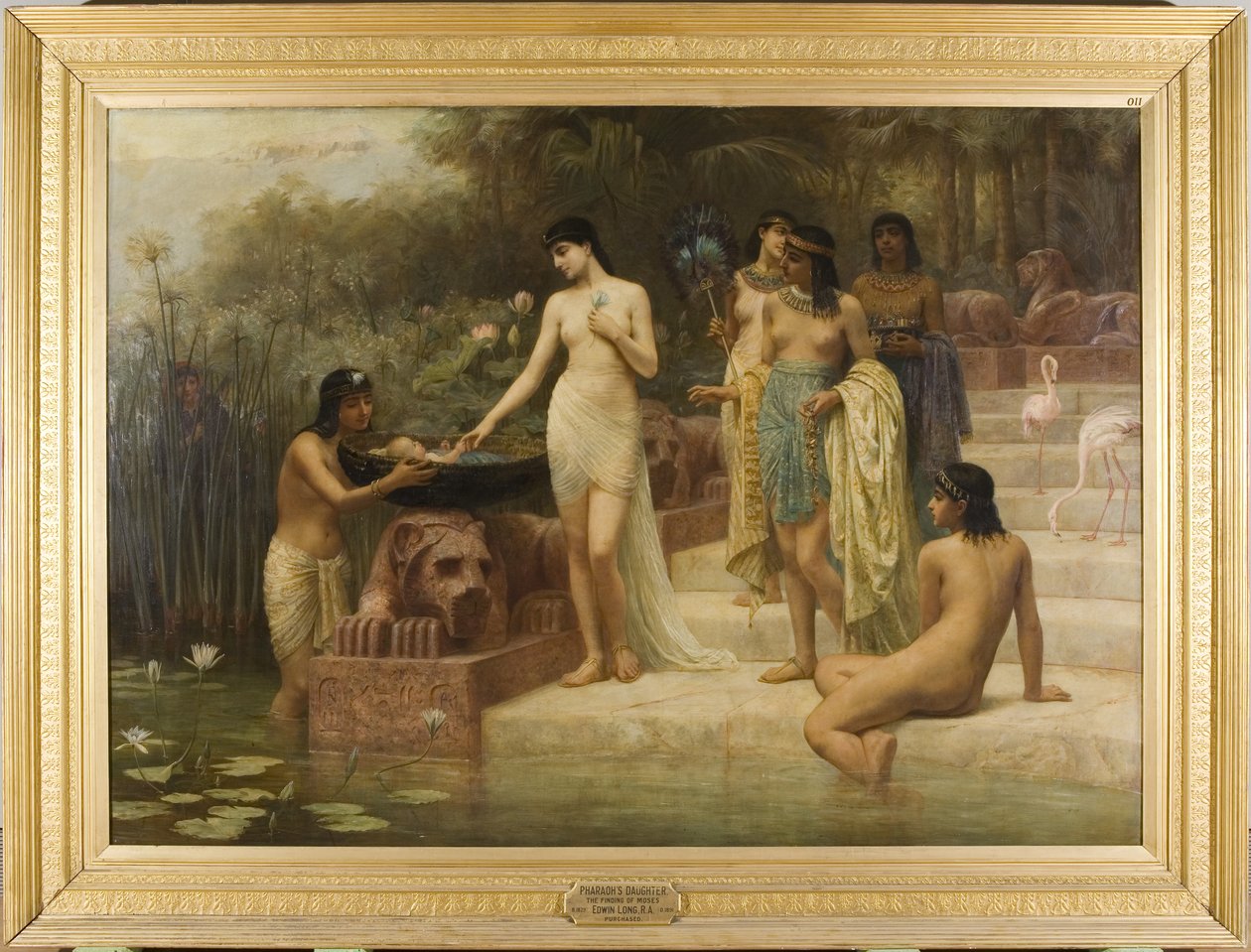 Córka faraona - Znalezienie Mojżesza autorstwa Edwin Longsden Long