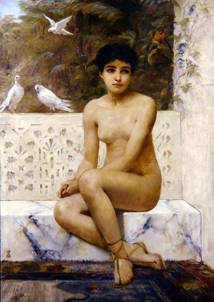 Gotowy do kąpieli autorstwa Edwin Longsden Long