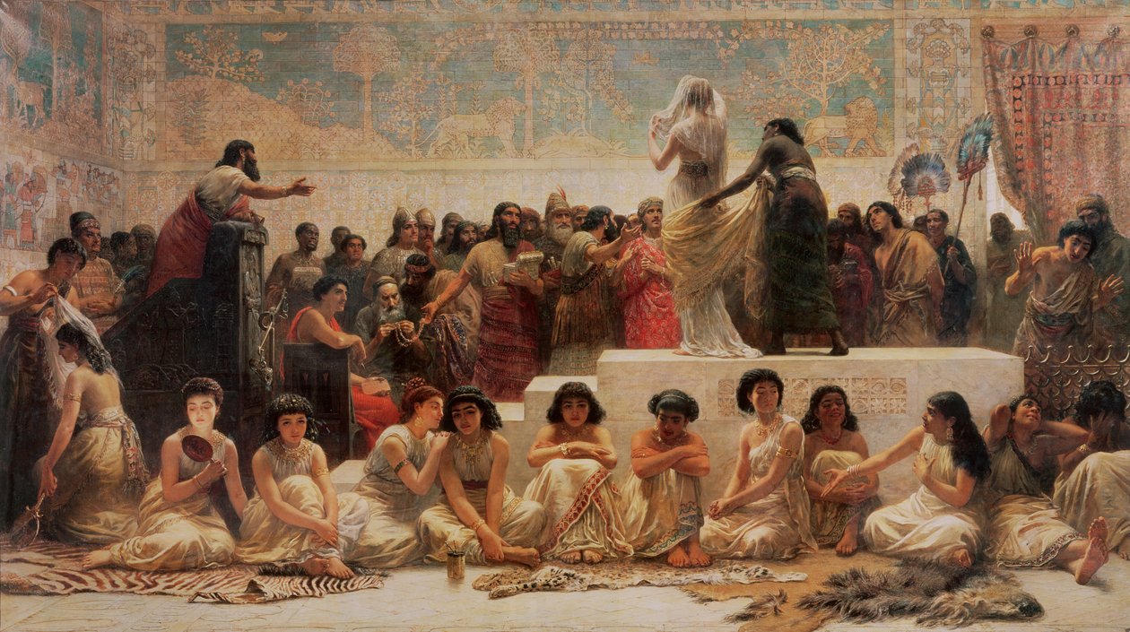 Babiloński Targ Małżeński autorstwa Edwin Longsden Long