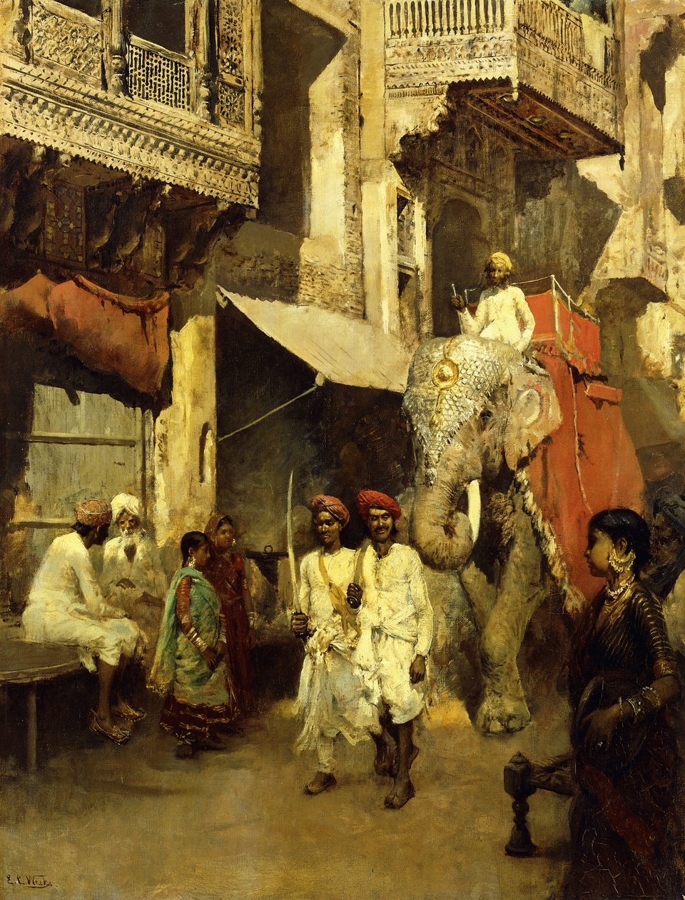 Promenada na ulicy Indyjskiej, autorstwa Edwin Lord Weeks