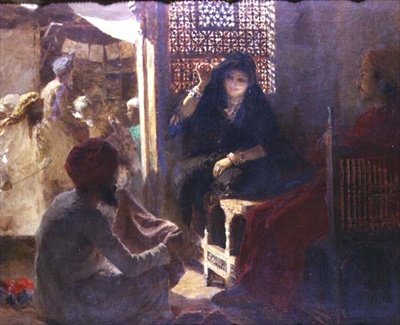 Wybieranie ubrań na bazarze autorstwa Edwin Lord Weeks