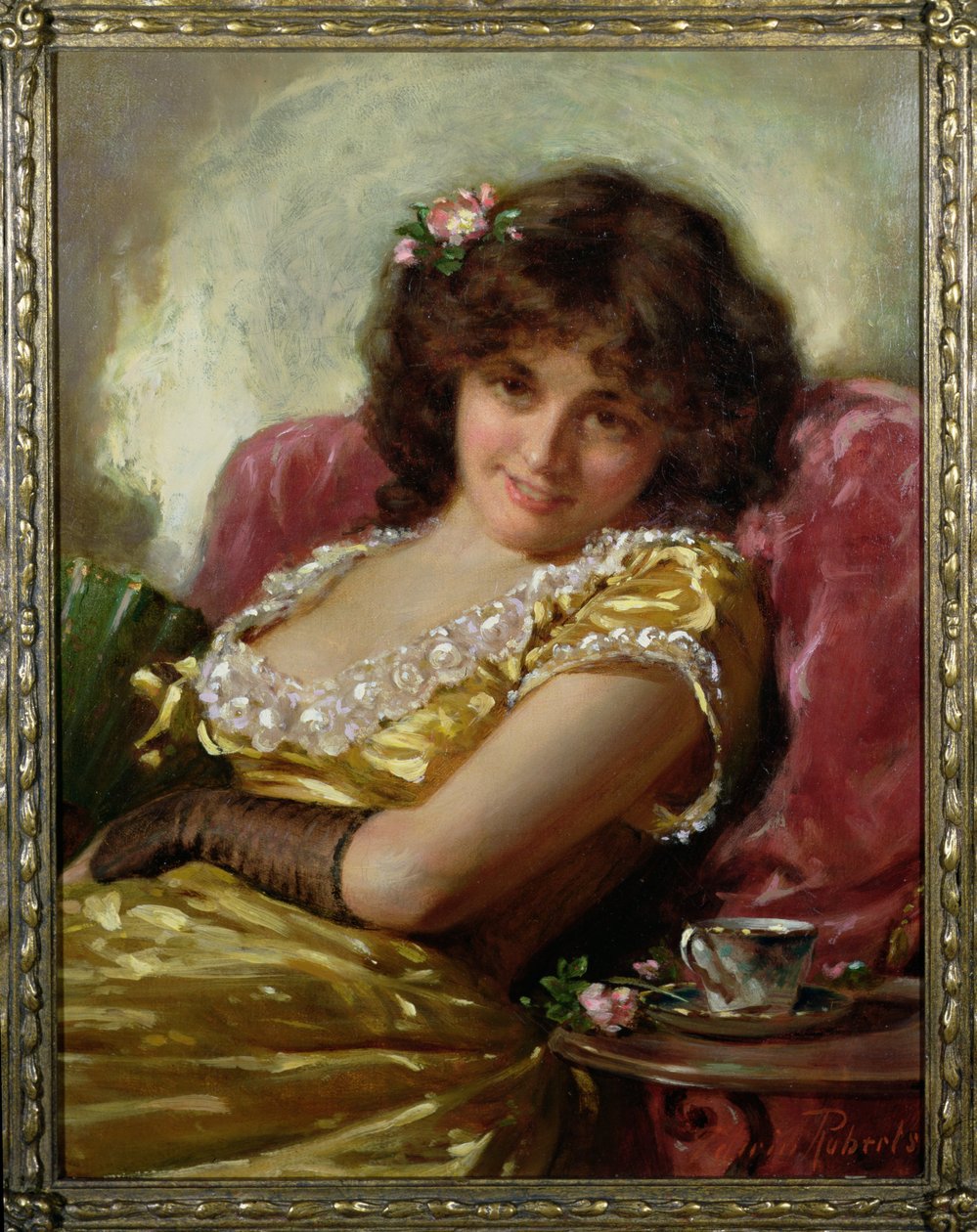 Portret kobiety, ok. 1890 autorstwa Edwin Thomas Roberts
