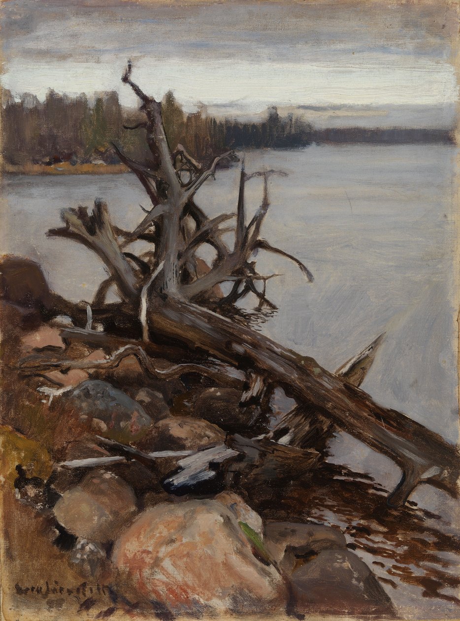 Martwa sosna w wodzie autorstwa Eero Järnefelt