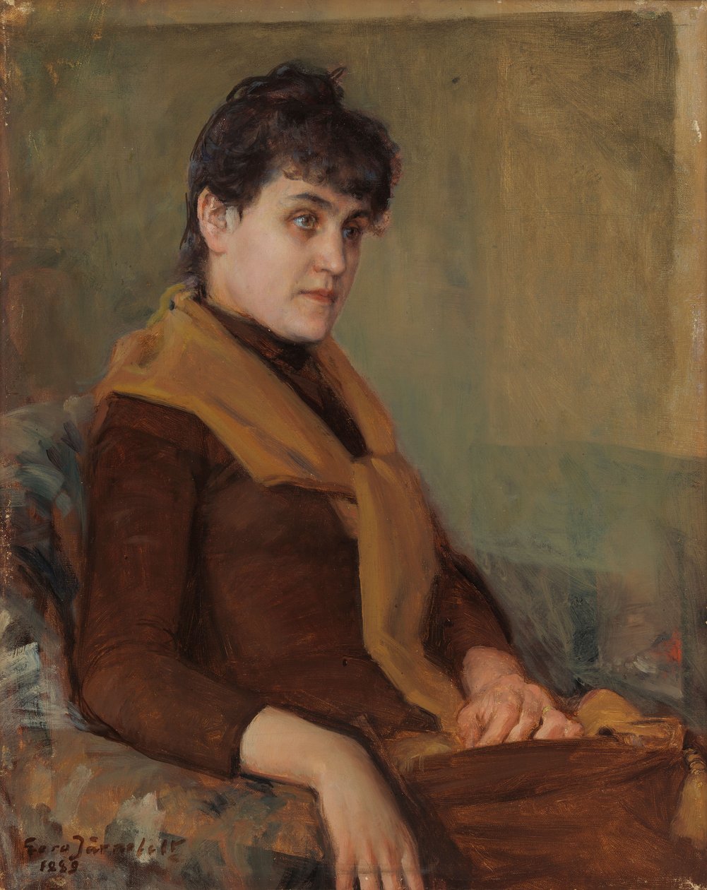 Portret zaręczynowy Saimi autorstwa Eero Järnefelt