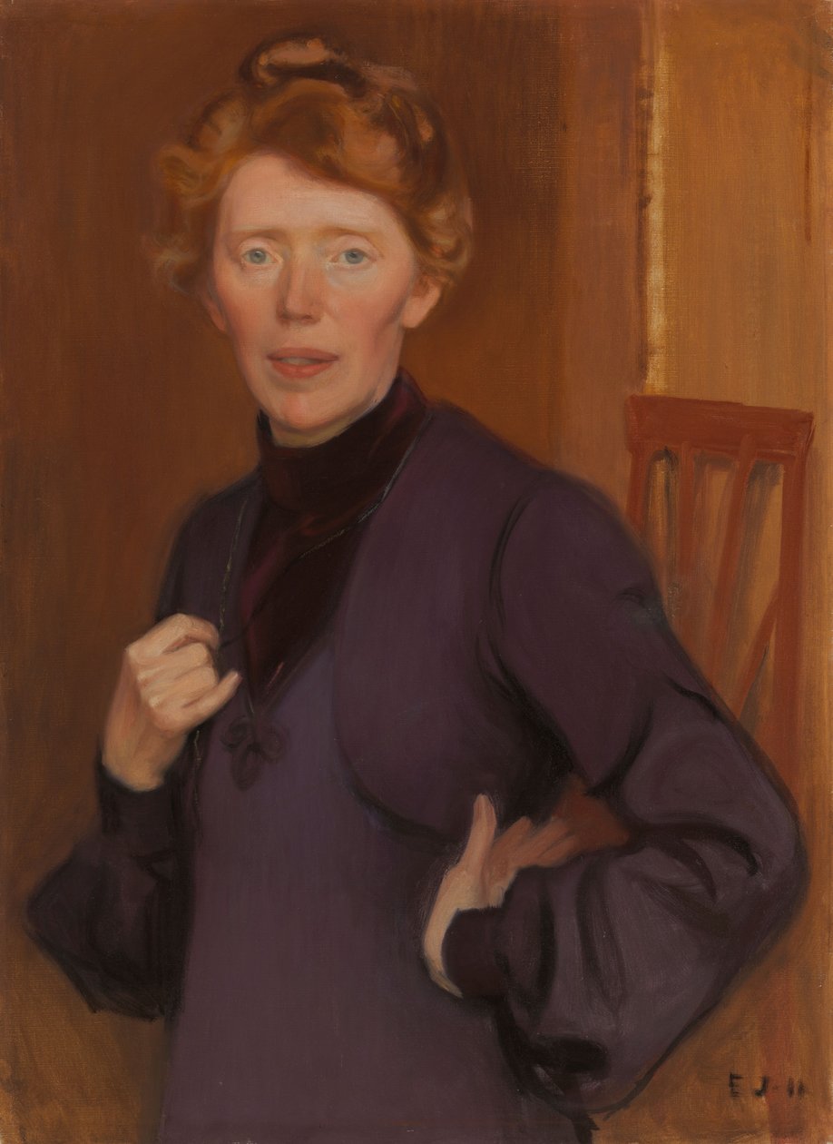 Portret Tekli Hultin autorstwa Eero Järnefelt