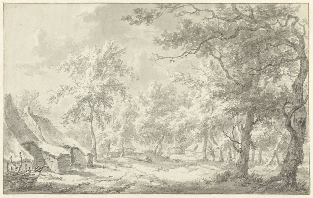 Farmy w Eext (Drenthe) autorstwa Egbert van Drielst