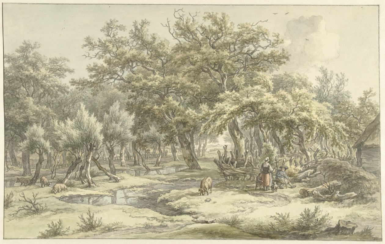 Krajobraz w pobliżu Eext (Drenthe) autorstwa Egbert van Drielst