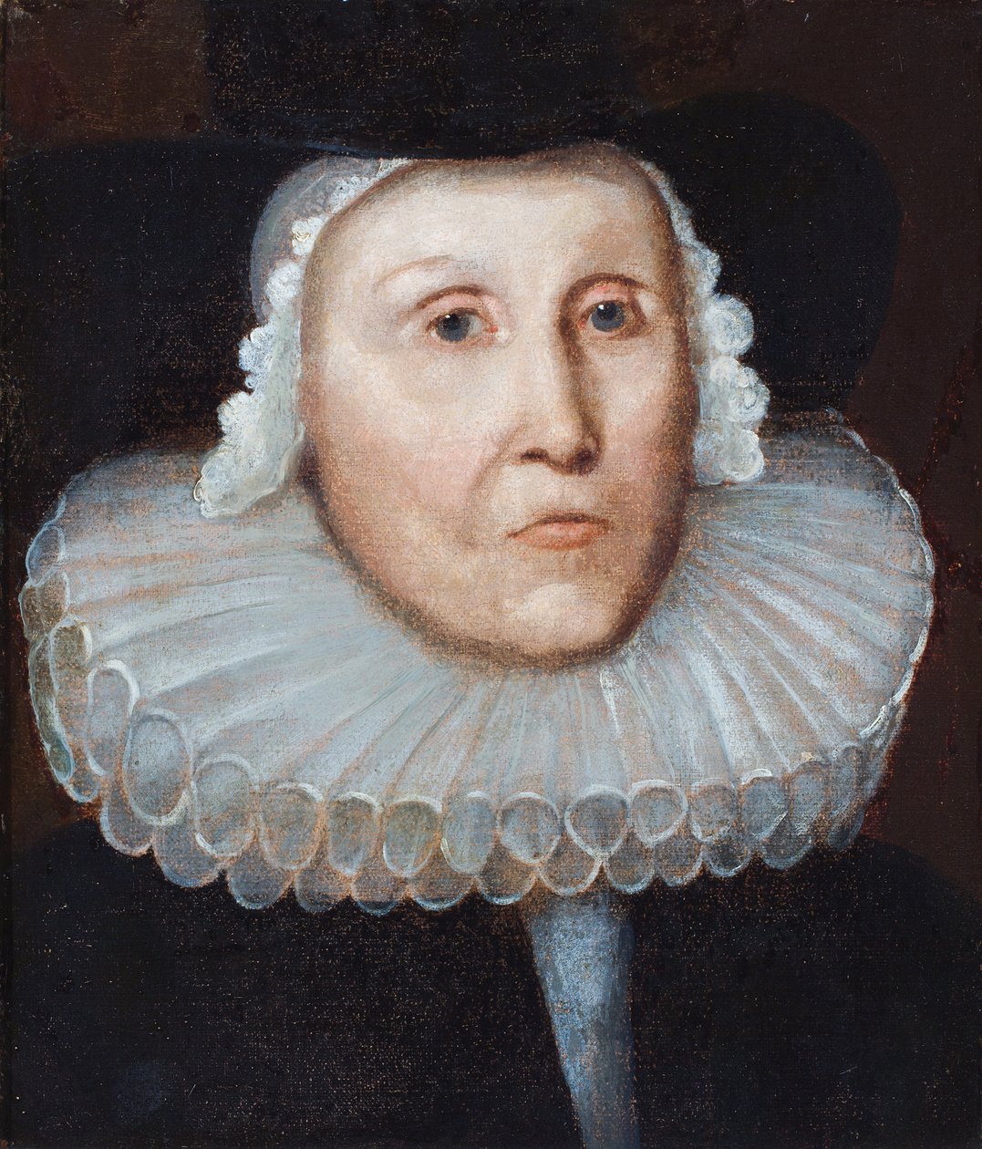 Portret starszej pani, o której mówi się, że jest Evą Vleghan (olej na płótnie) autorstwa Egbert van the Elder Heemskerck
