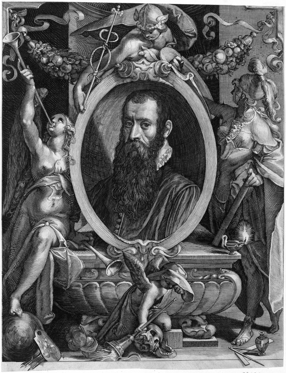Przedstawiona osoba: Pieter Bruegel (I) autorstwa Aegidius Sadeler or Saedeler