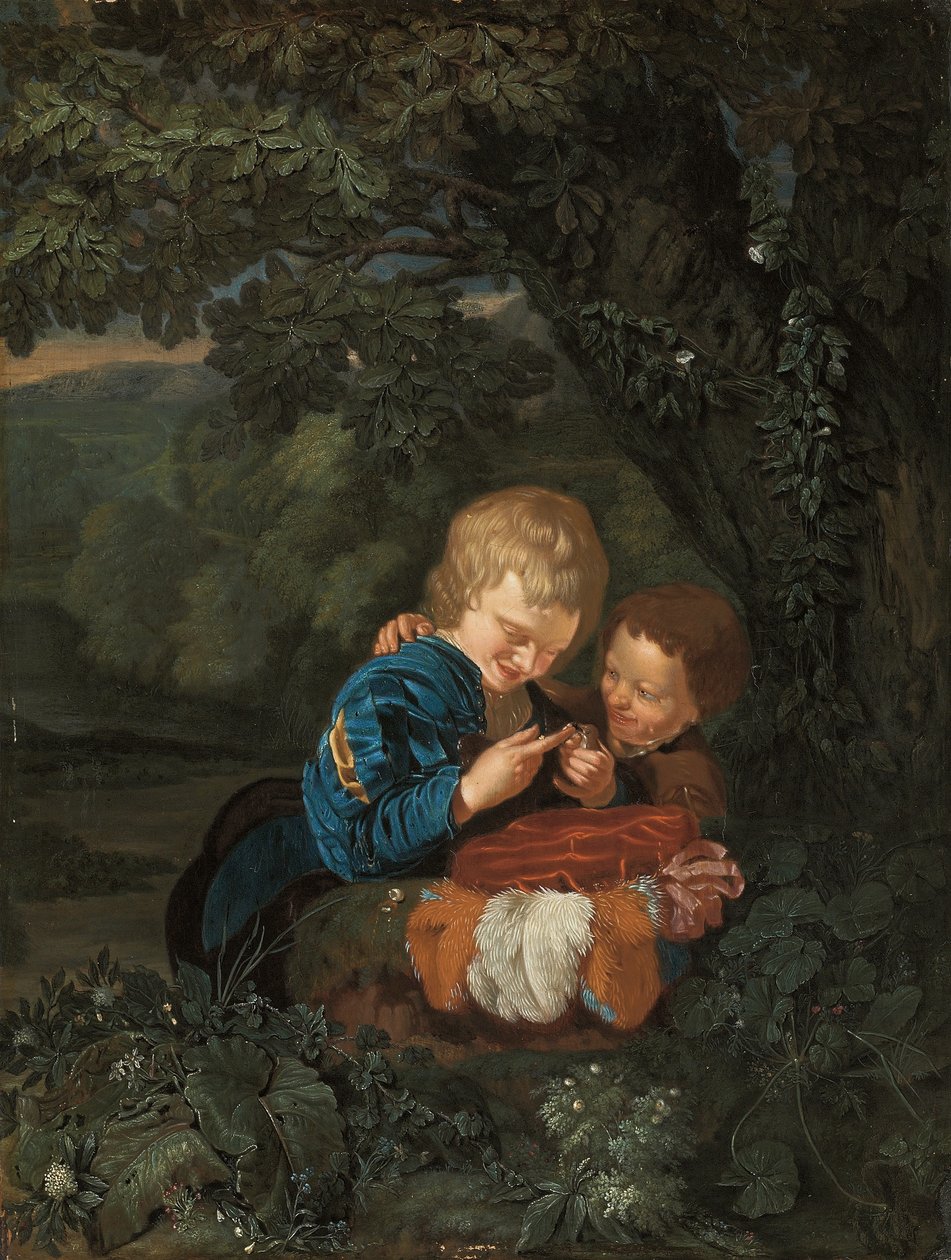 Młode łapacze ptaków autorstwa Eglon Hendrick van der Neer