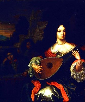 Dama grająca na lutni z dwoma chłopcami u boku (nie to samo co 31891) autorstwa Eglon Hendrick van der attr. to Neer