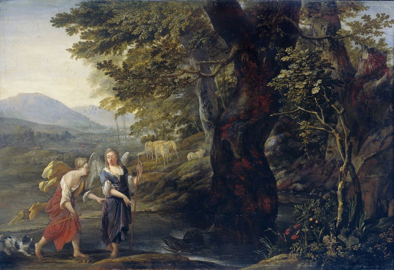 Tobiasz i anioł autorstwa Eglon van der Neer