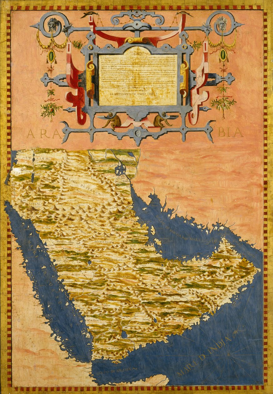 Półwysep Arabski autorstwa Ignazio Danti