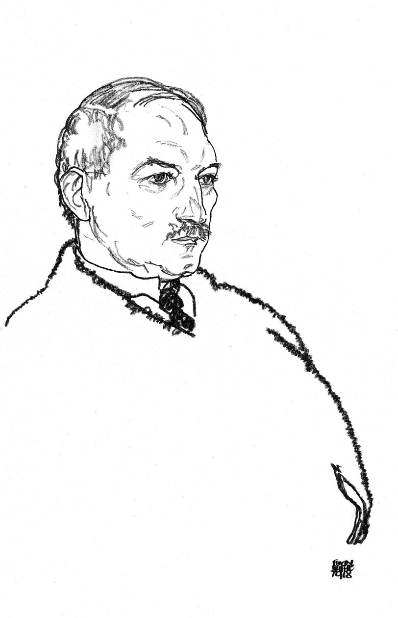 Sierpień Lederer autorstwa Egon Schiele