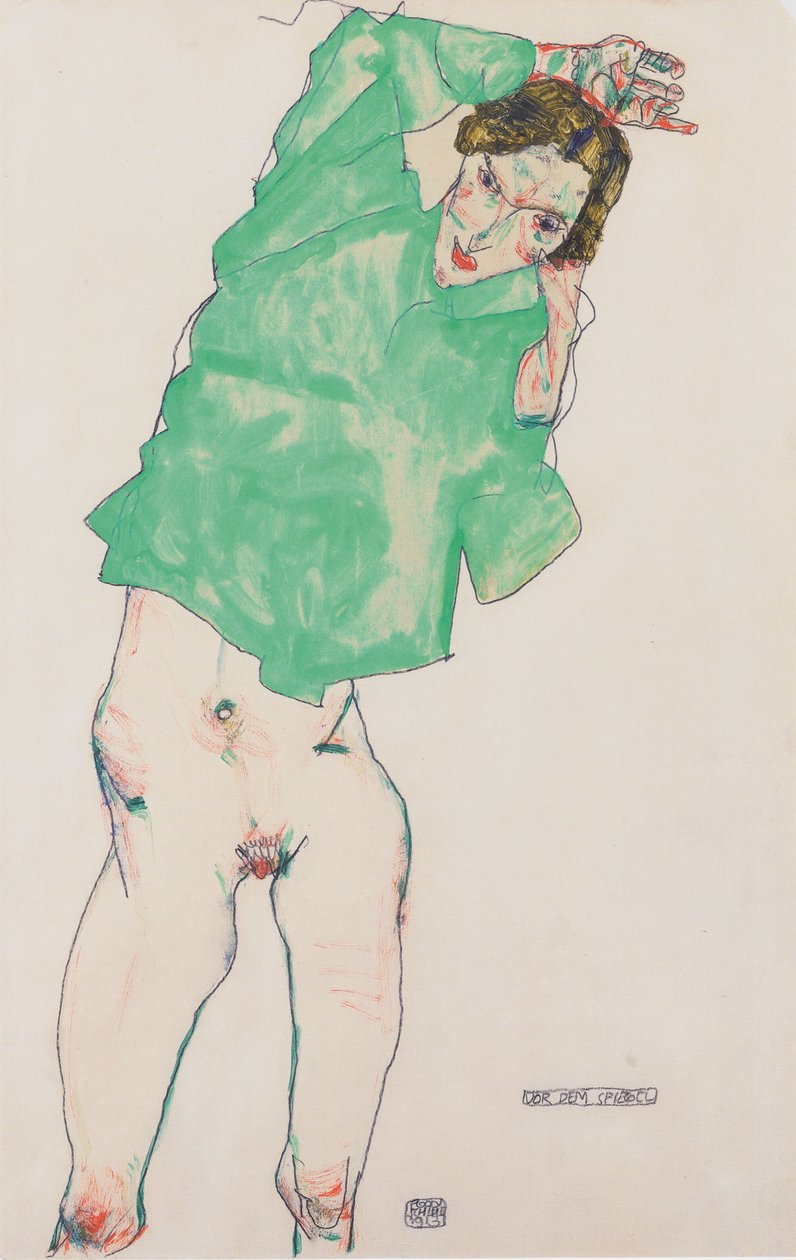Przed dublowaniem autorstwa Egon Schiele