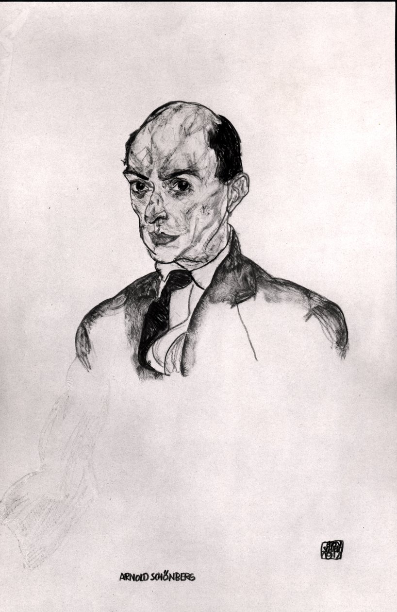 Portret Arnolda Schonberga (1874-1951) 1917 autorstwa Egon Schiele