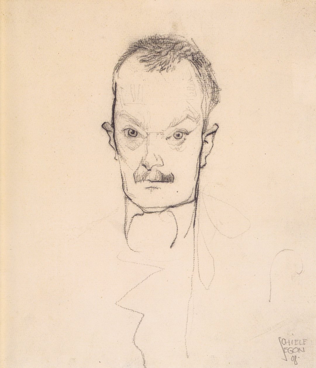 Portret Arthura Roesslera autorstwa Egon Schiele