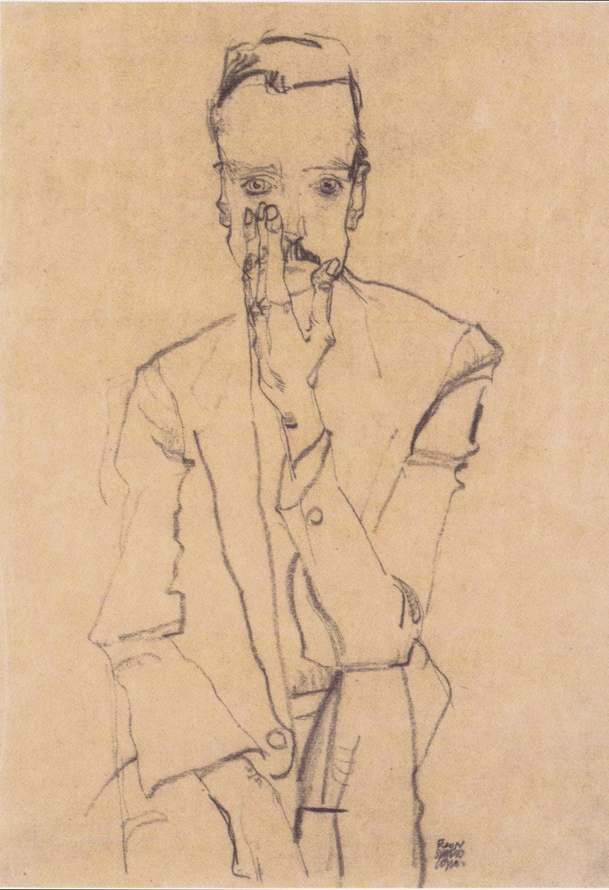 Portret Eduarda Kosmacka autorstwa Egon Schiele