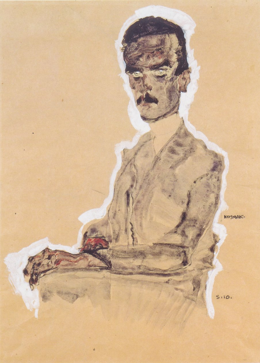 Portret Eduarda Kosmacka autorstwa Egon Schiele