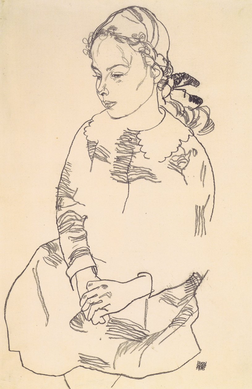 Portret Evy Steiner autorstwa Egon Schiele