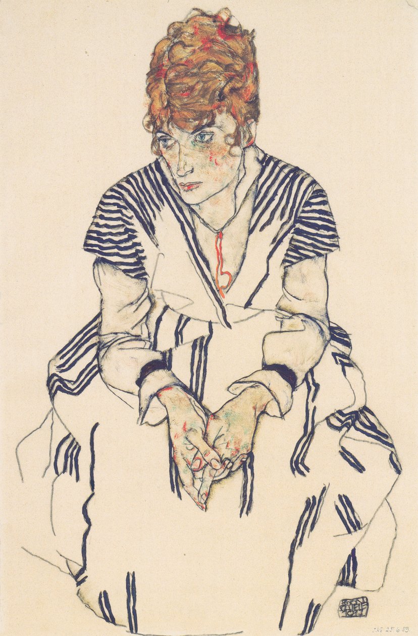 Portret szwagierki artysty, Adele Harms autorstwa Egon Schiele