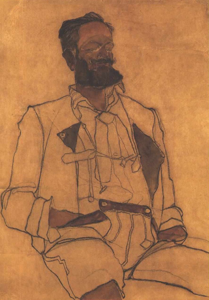 Portret dżentelmena autorstwa Egon Schiele