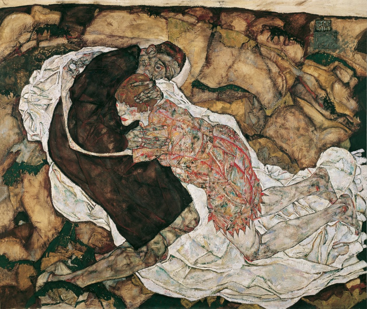 Śmierć i panna autorstwa Egon Schiele