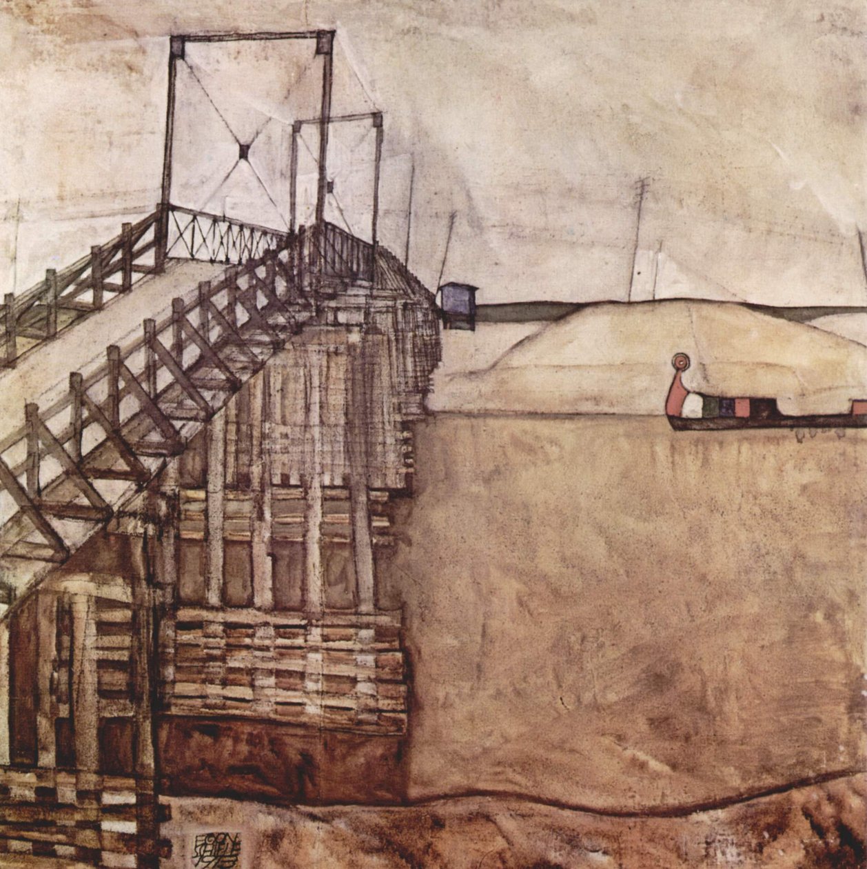 Most autorstwa Egon Schiele
