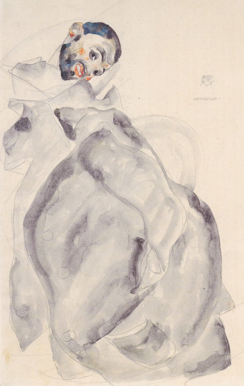 Więzień autorstwa Egon Schiele