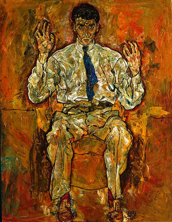 Portret Alberta Parisa von Gütersloh autorstwa Egon Schiele